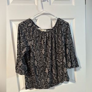 Michael Kors Size Medium Quarter Sleeve Top